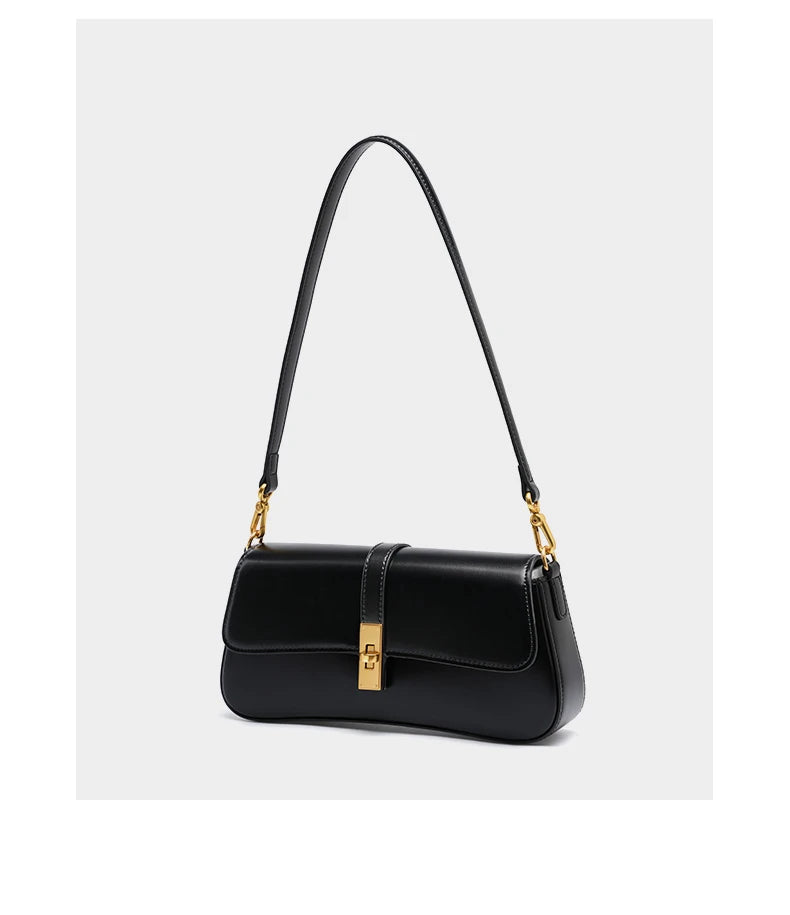 Burminsa elegante suave couro genuíno axilas sacos de ombro para as mulheres 2025 designer luxo crossbody bolsa senhoras bolsas