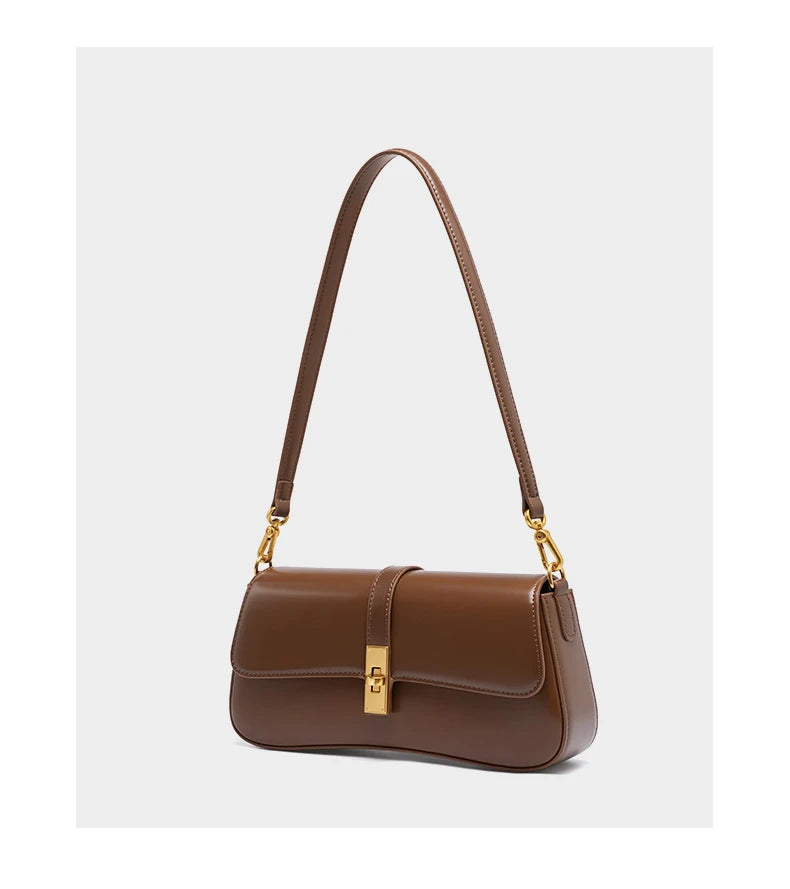 Burminsa elegante suave couro genuíno axilas sacos de ombro para as mulheres 2025 designer luxo crossbody bolsa senhoras bolsas