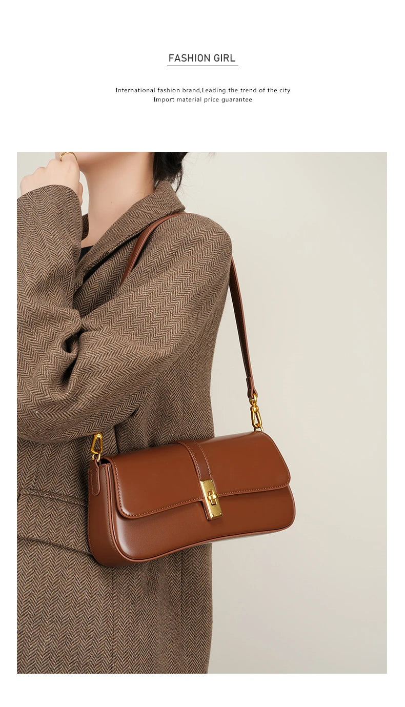 Burminsa elegante suave couro genuíno axilas sacos de ombro para as mulheres 2025 designer luxo crossbody bolsa senhoras bolsas