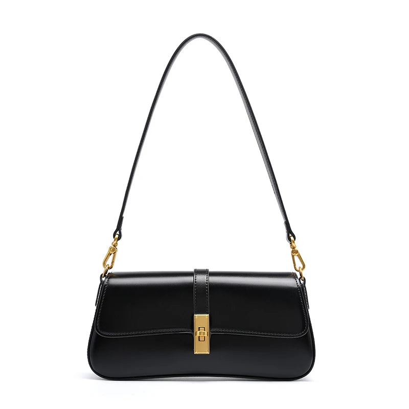 Burminsa elegante suave couro genuíno axilas sacos de ombro para as mulheres 2025 designer luxo crossbody bolsa senhoras bolsas