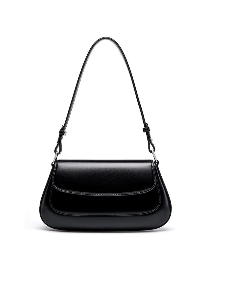 100% couro genuíno bolsa de ombro feminina estilo coreano senhoras luxo couro vaca crossbody axila bolsa para compras rua