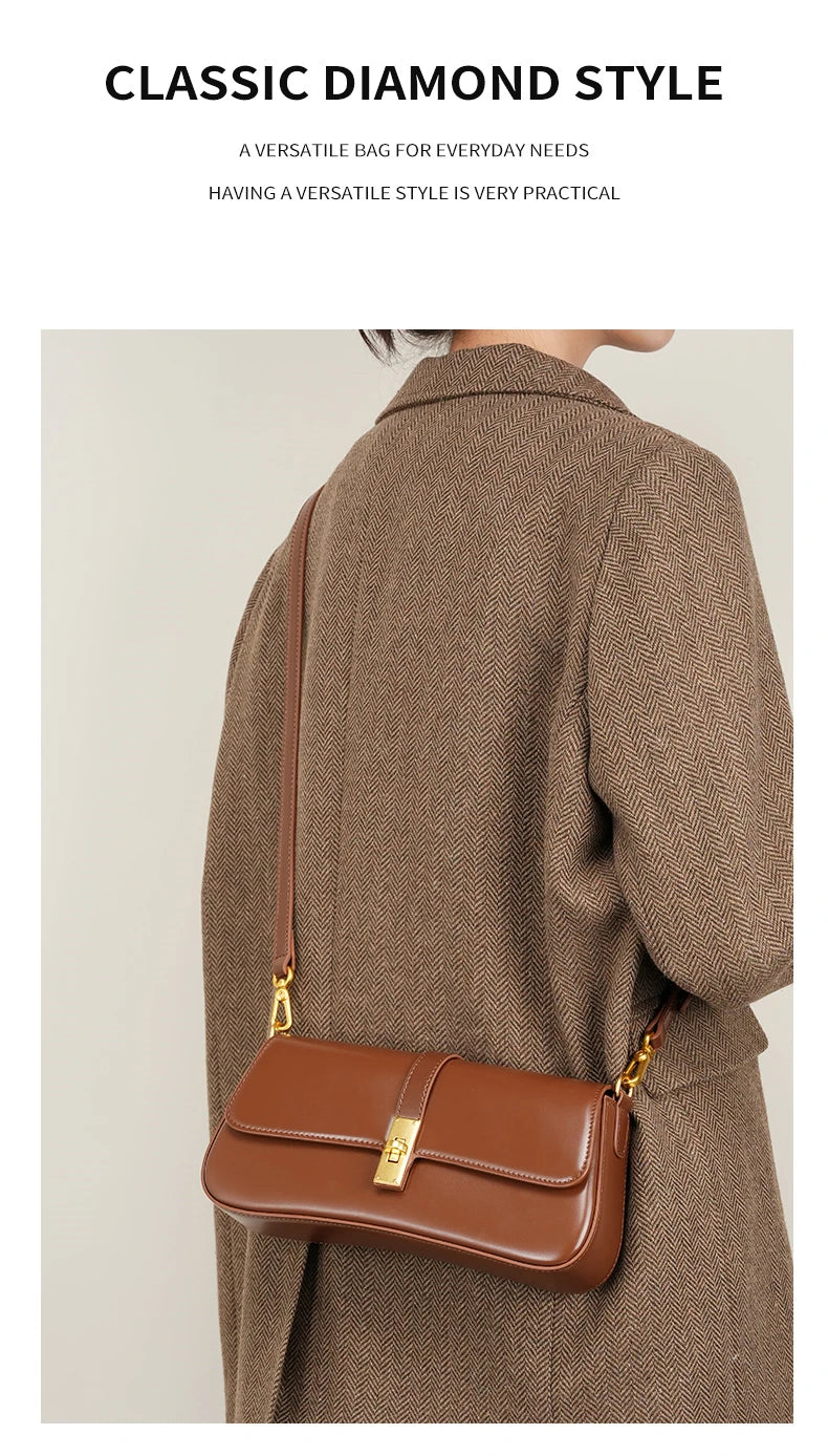 Burminsa elegante suave couro genuíno axilas sacos de ombro para as mulheres 2025 designer luxo crossbody bolsa senhoras bolsas
