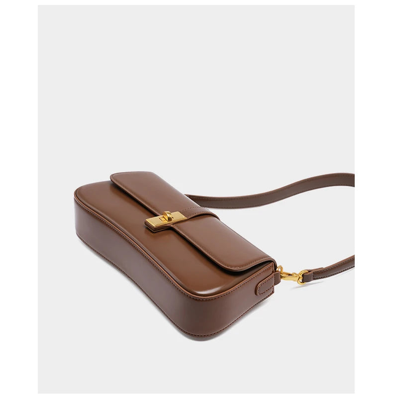 Burminsa elegante suave couro genuíno axilas sacos de ombro para as mulheres 2025 designer luxo crossbody bolsa senhoras bolsas
