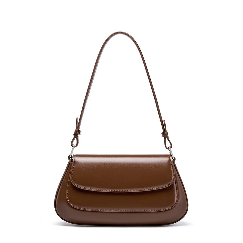 100% couro genuíno bolsa de ombro feminina estilo coreano senhoras luxo couro vaca crossbody axila bolsa para compras rua