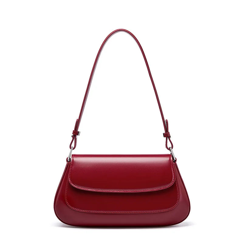 100% couro genuíno bolsa de ombro feminina estilo coreano senhoras luxo couro vaca crossbody axila bolsa para compras rua