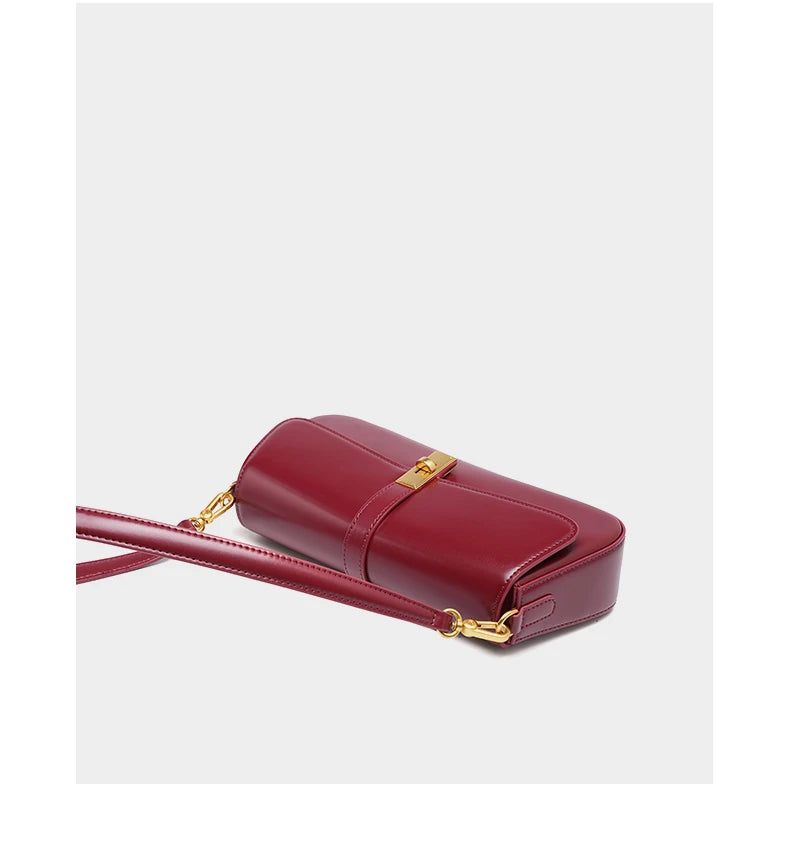 Burminsa elegante suave couro genuíno axilas sacos de ombro para as mulheres 2025 designer luxo crossbody bolsa senhoras bolsas
