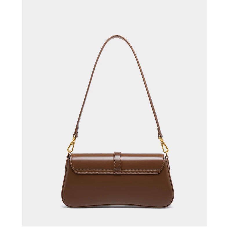 Burminsa elegante suave couro genuíno axilas sacos de ombro para as mulheres 2025 designer luxo crossbody bolsa senhoras bolsas